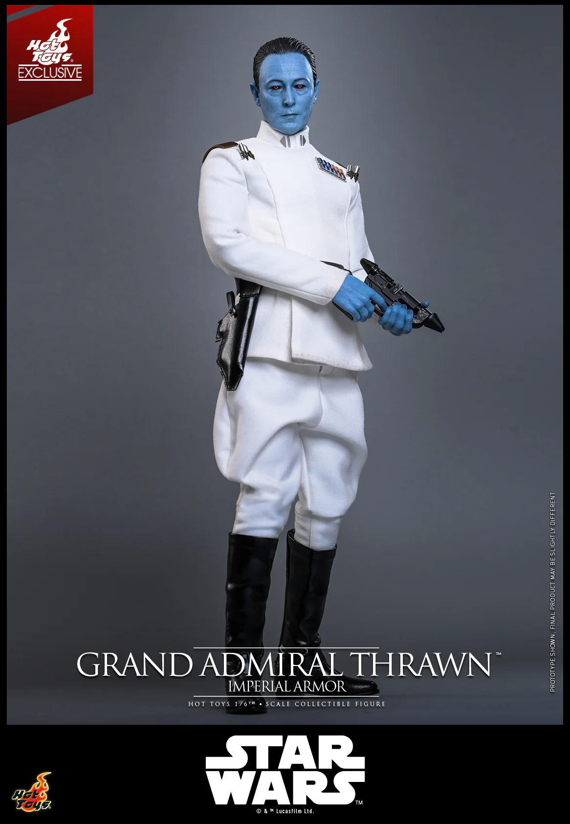TMS169 - Star Wars Rebels - 1/6 Grand Admiral Thrawn (Imperial Armor) [Hot Toys Exclusive] - Image 5