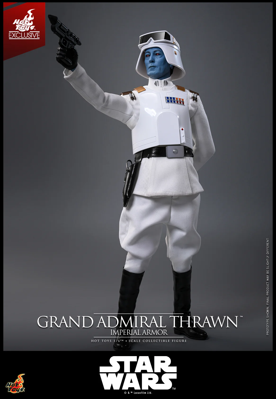 TMS169 - Star Wars Rebels - 1/6 Grand Admiral Thrawn (Imperial Armor) [Hot Toys Exclusive] - Image 6