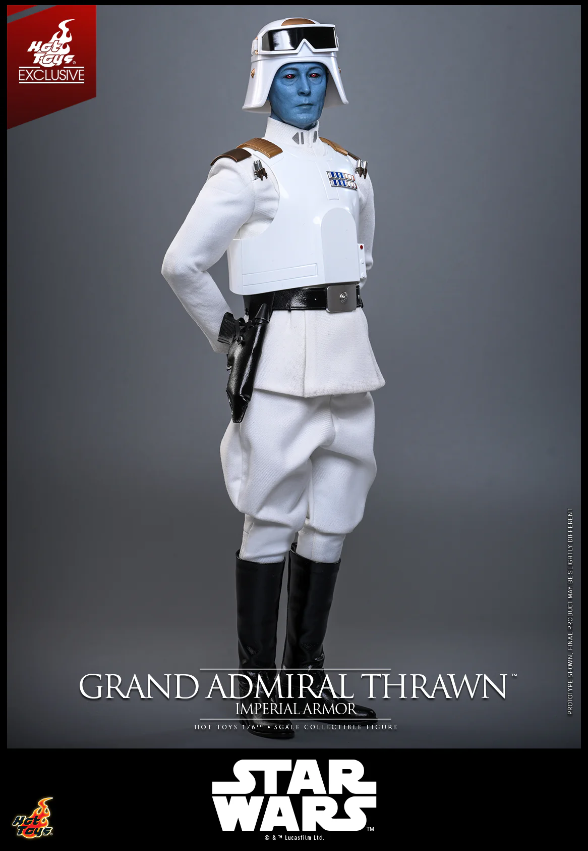 TMS169 - Star Wars Rebels - 1/6 Grand Admiral Thrawn (Imperial Armor) [Hot Toys Exclusive] - Image 7