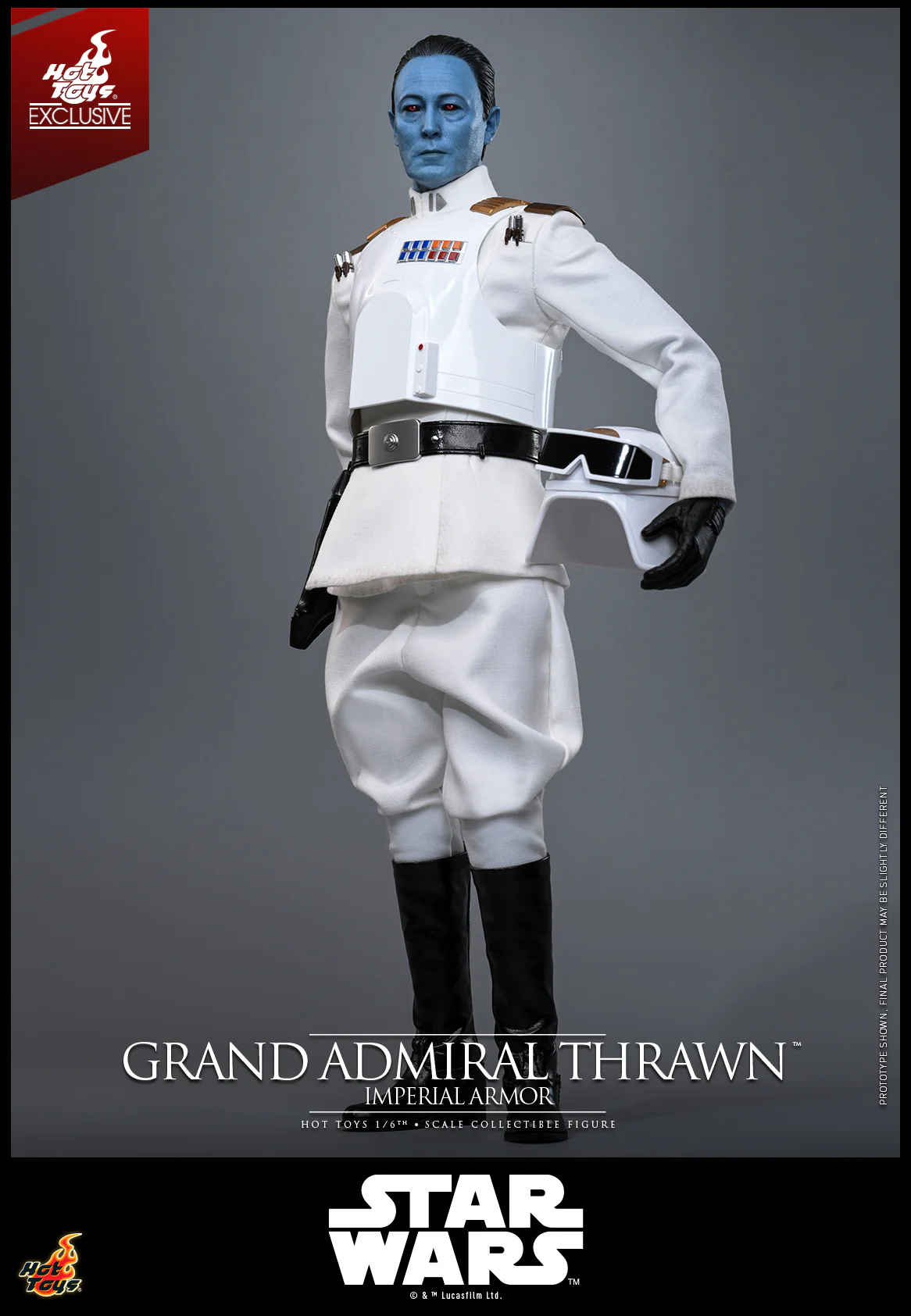 TMS169 - Star Wars Rebels - 1/6 Grand Admiral Thrawn (Imperial Armor) [Hot Toys Exclusive] - Image 8