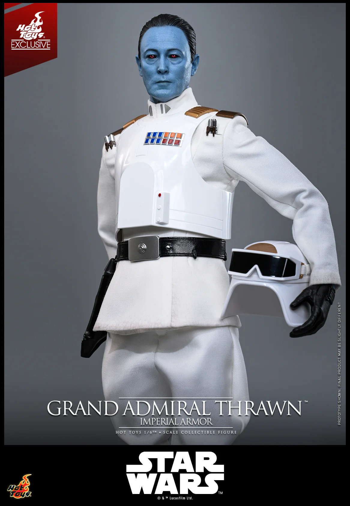 TMS169 - Star Wars Rebels - 1/6 Grand Admiral Thrawn (Imperial Armor) [Hot Toys Exclusive] - Image 9