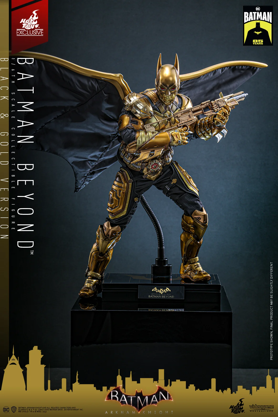 VGM64 - Batman: Arkham Knight - 1/6th scale Batman Beyond (Black & Gold Version) Collectible Figure [Hot Toys Exclusive]