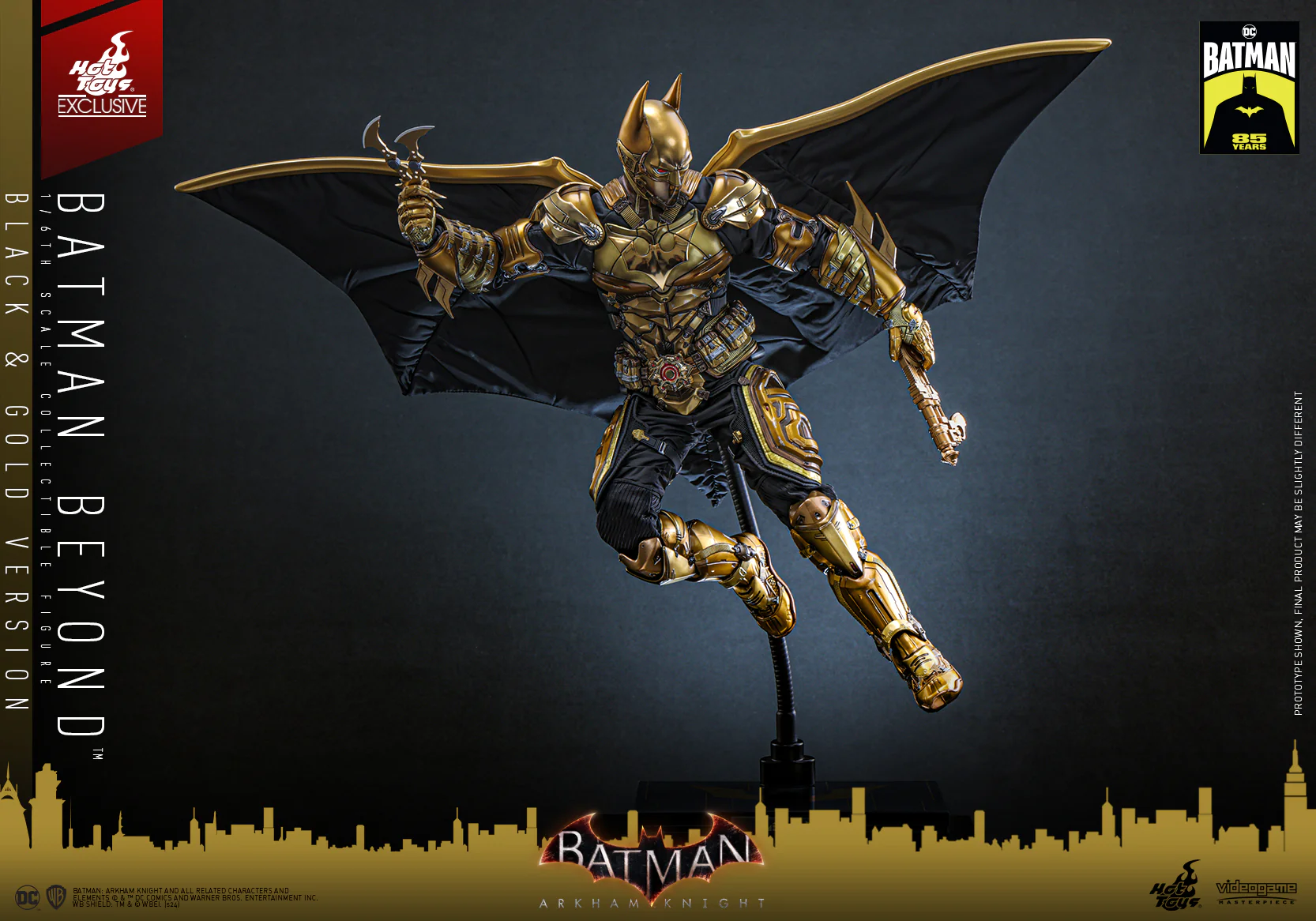 VGM64 - Batman: Arkham Knight - 1/6th scale Batman Beyond (Black & Gold Version) Collectible Figure [Hot Toys Exclusive] - Image 10