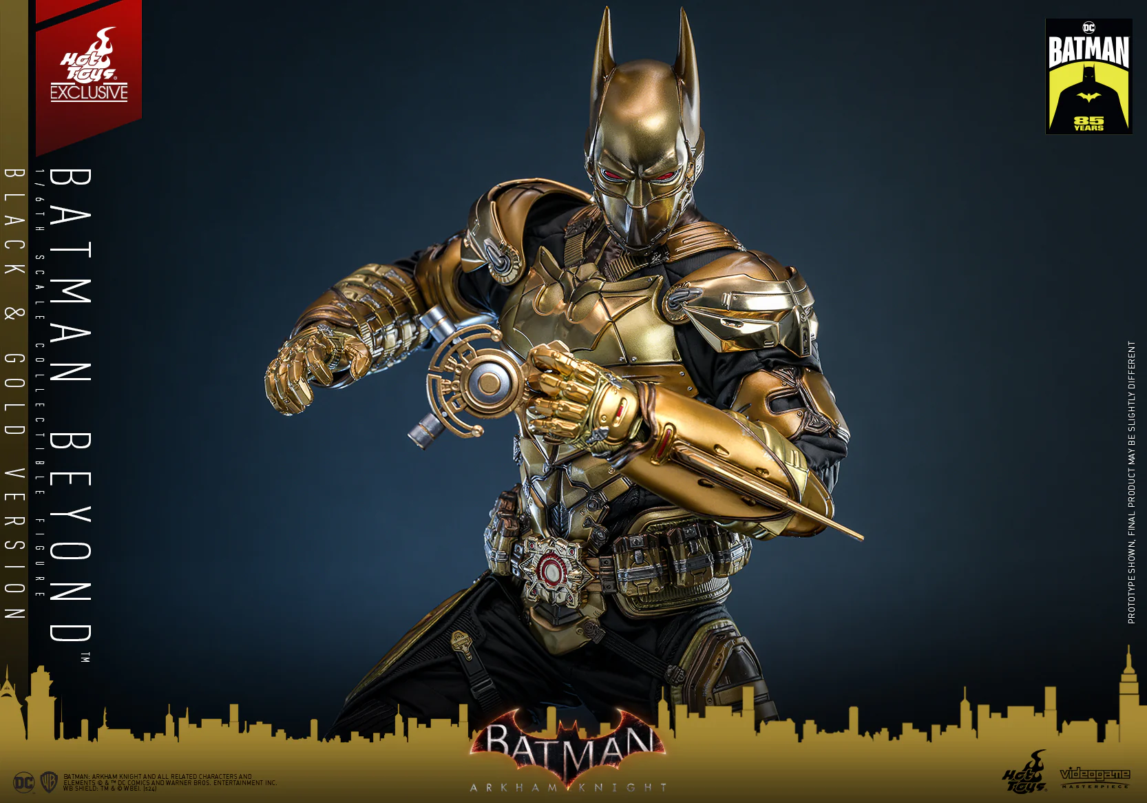 VGM64 - Batman: Arkham Knight - 1/6th scale Batman Beyond (Black & Gold Version) Collectible Figure [Hot Toys Exclusive] - Image 11