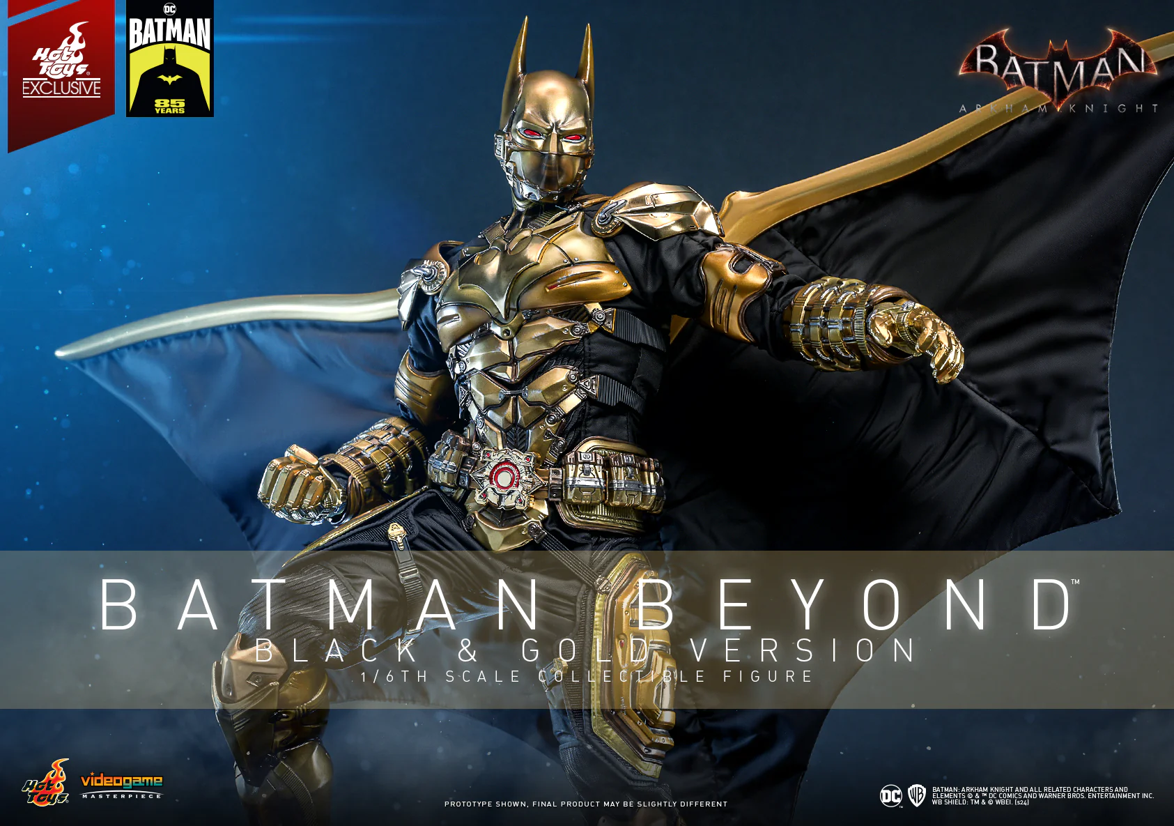 VGM64 - Batman: Arkham Knight - 1/6th scale Batman Beyond (Black & Gold Version) Collectible Figure [Hot Toys Exclusive] - Image 12