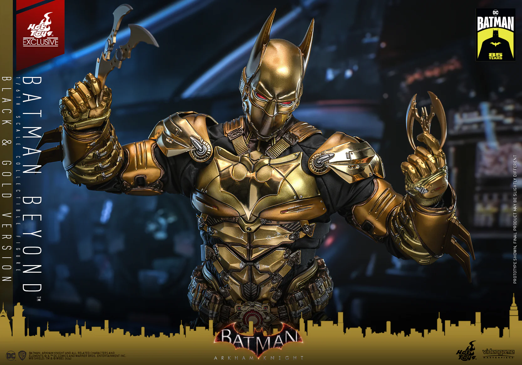 VGM64 - Batman: Arkham Knight - 1/6th scale Batman Beyond (Black & Gold Version) Collectible Figure [Hot Toys Exclusive] - Image 15
