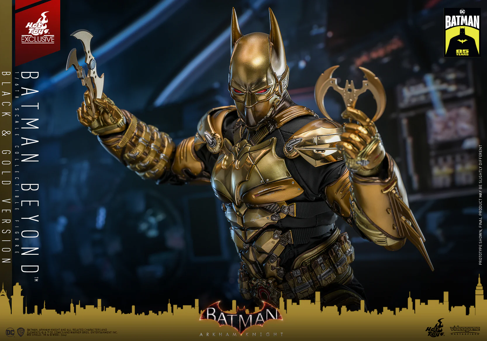 VGM64 - Batman: Arkham Knight - 1/6th scale Batman Beyond (Black & Gold Version) Collectible Figure [Hot Toys Exclusive] - Image 16