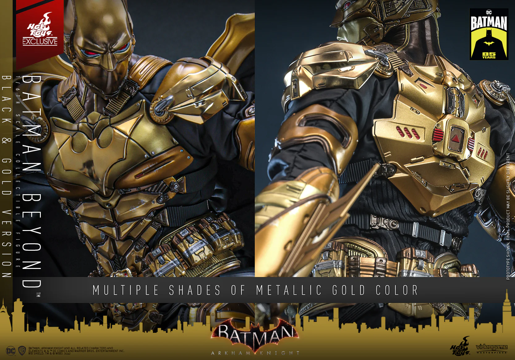 VGM64 - Batman: Arkham Knight - 1/6th scale Batman Beyond (Black & Gold Version) Collectible Figure [Hot Toys Exclusive] - Image 18