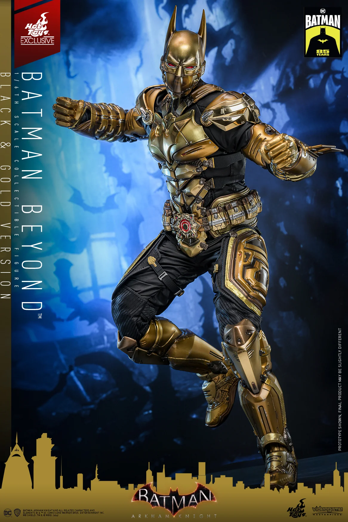 VGM64 - Batman: Arkham Knight - 1/6th scale Batman Beyond (Black & Gold Version) Collectible Figure [Hot Toys Exclusive] - Image 4