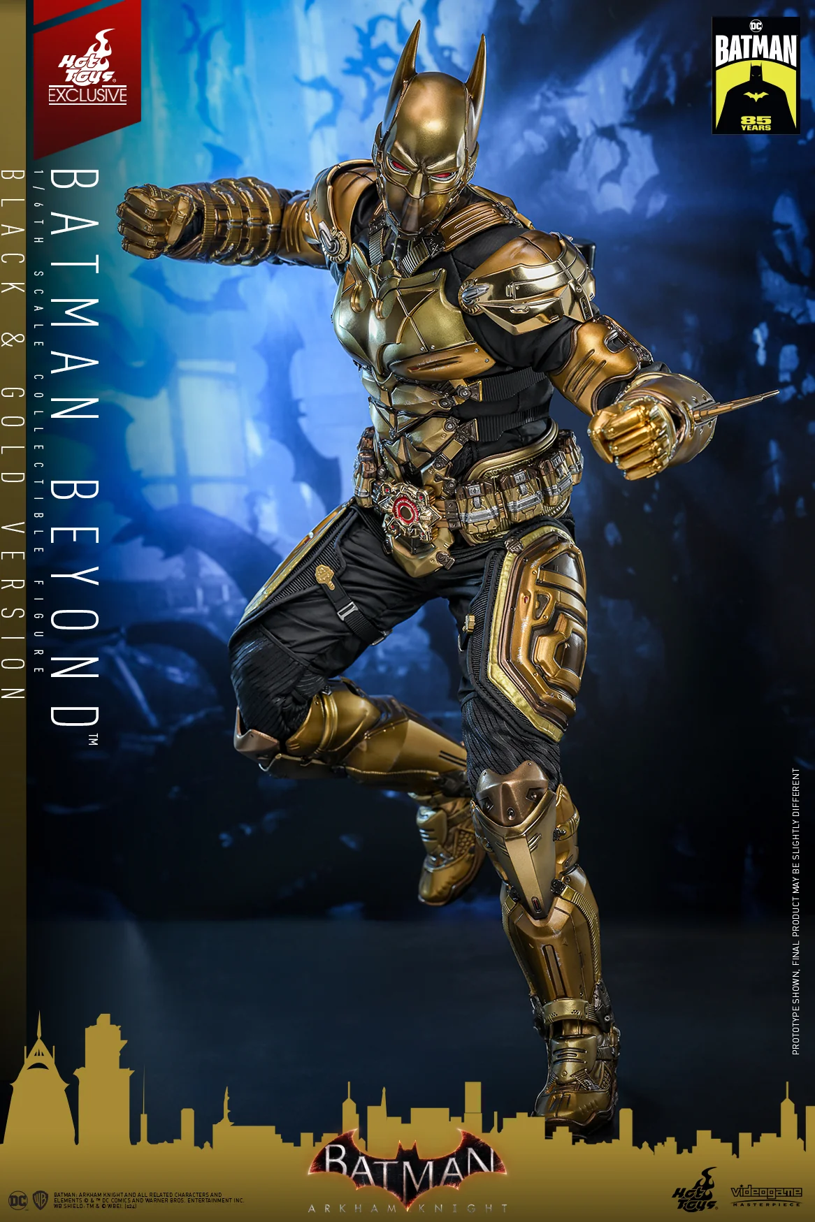 VGM64 - Batman: Arkham Knight - 1/6th scale Batman Beyond (Black & Gold Version) Collectible Figure [Hot Toys Exclusive] - Image 5