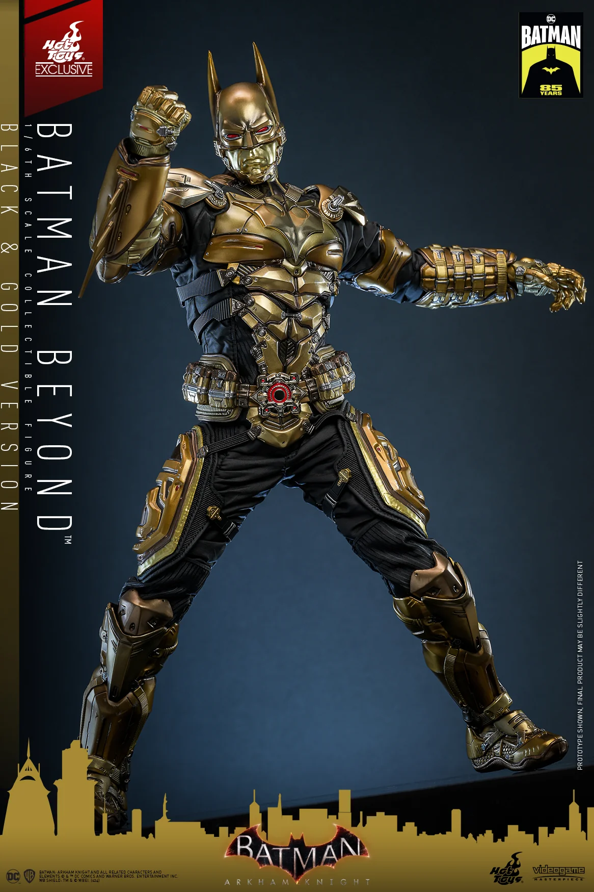 VGM64 - Batman: Arkham Knight - 1/6th scale Batman Beyond (Black & Gold Version) Collectible Figure [Hot Toys Exclusive] - Image 7