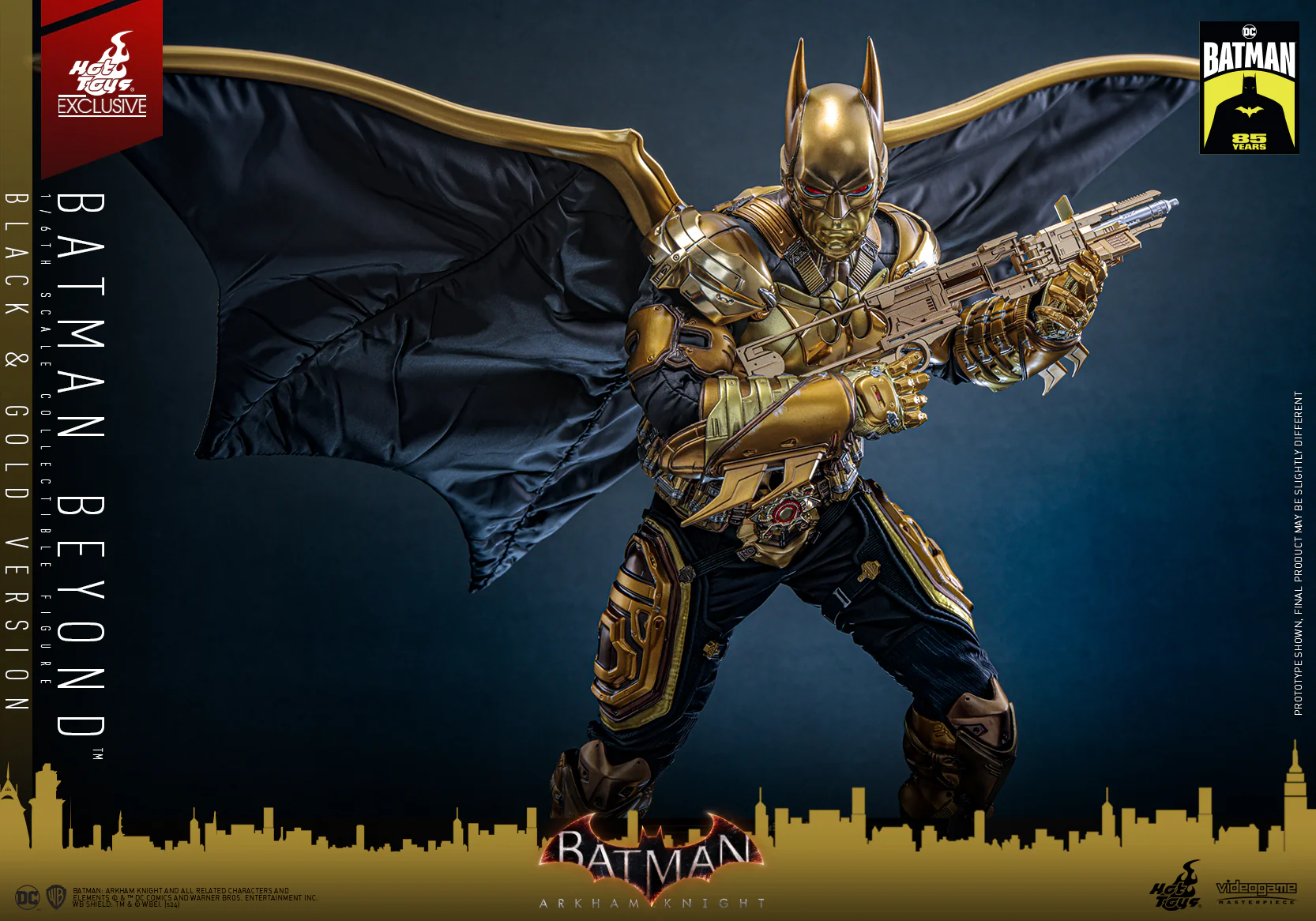 VGM64 - Batman: Arkham Knight - 1/6th scale Batman Beyond (Black & Gold Version) Collectible Figure [Hot Toys Exclusive] - Image 8