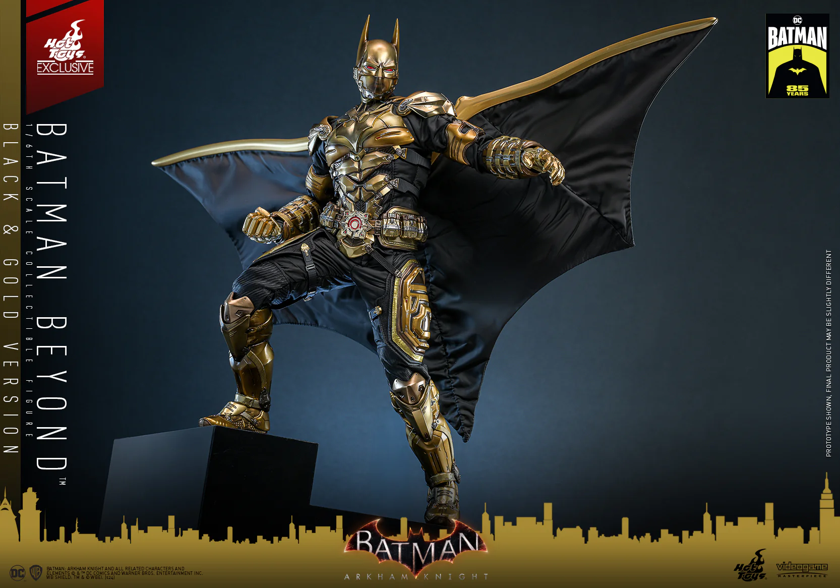VGM64 - Batman: Arkham Knight - 1/6th scale Batman Beyond (Black & Gold Version) Collectible Figure [Hot Toys Exclusive] - Image 9