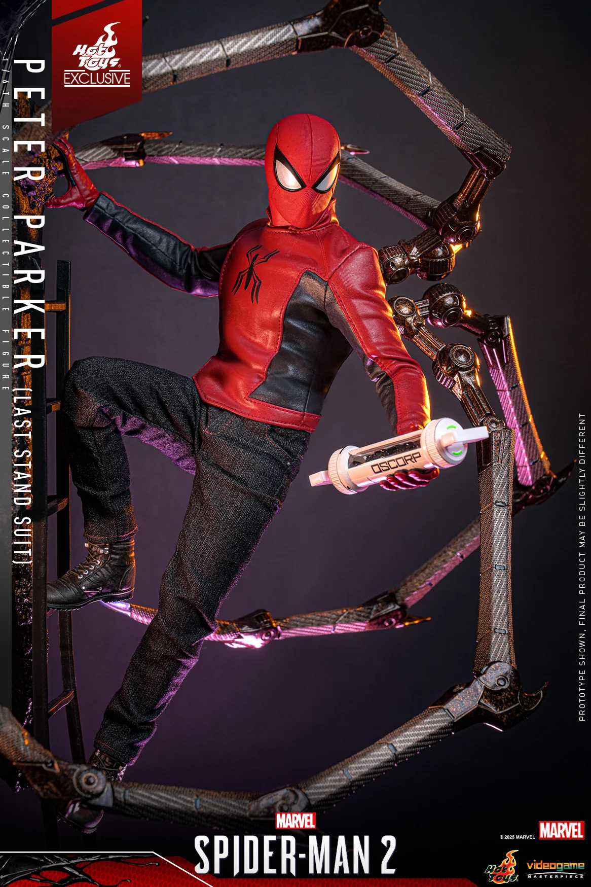 VGM71 - Marvel's Spider-Man 2 - 1/6th scale Peter Parker (Last Stand Suit) Collectible Figure [Hot Toys Exclusive] - Image 10